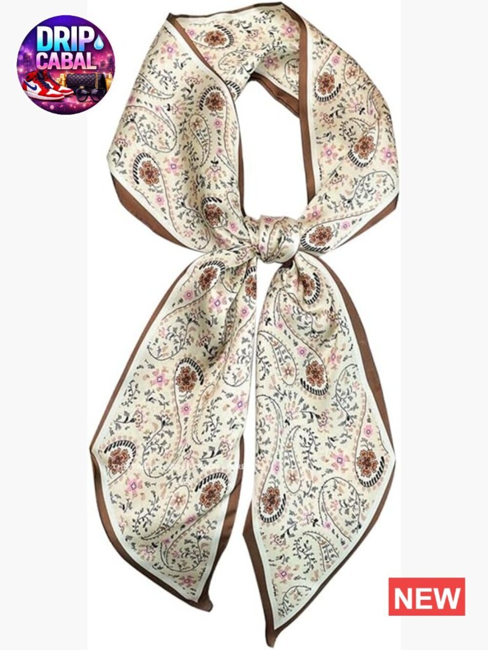 Silk Feeling Satin Hair Scarf Long Fashion Square Scarves for Women